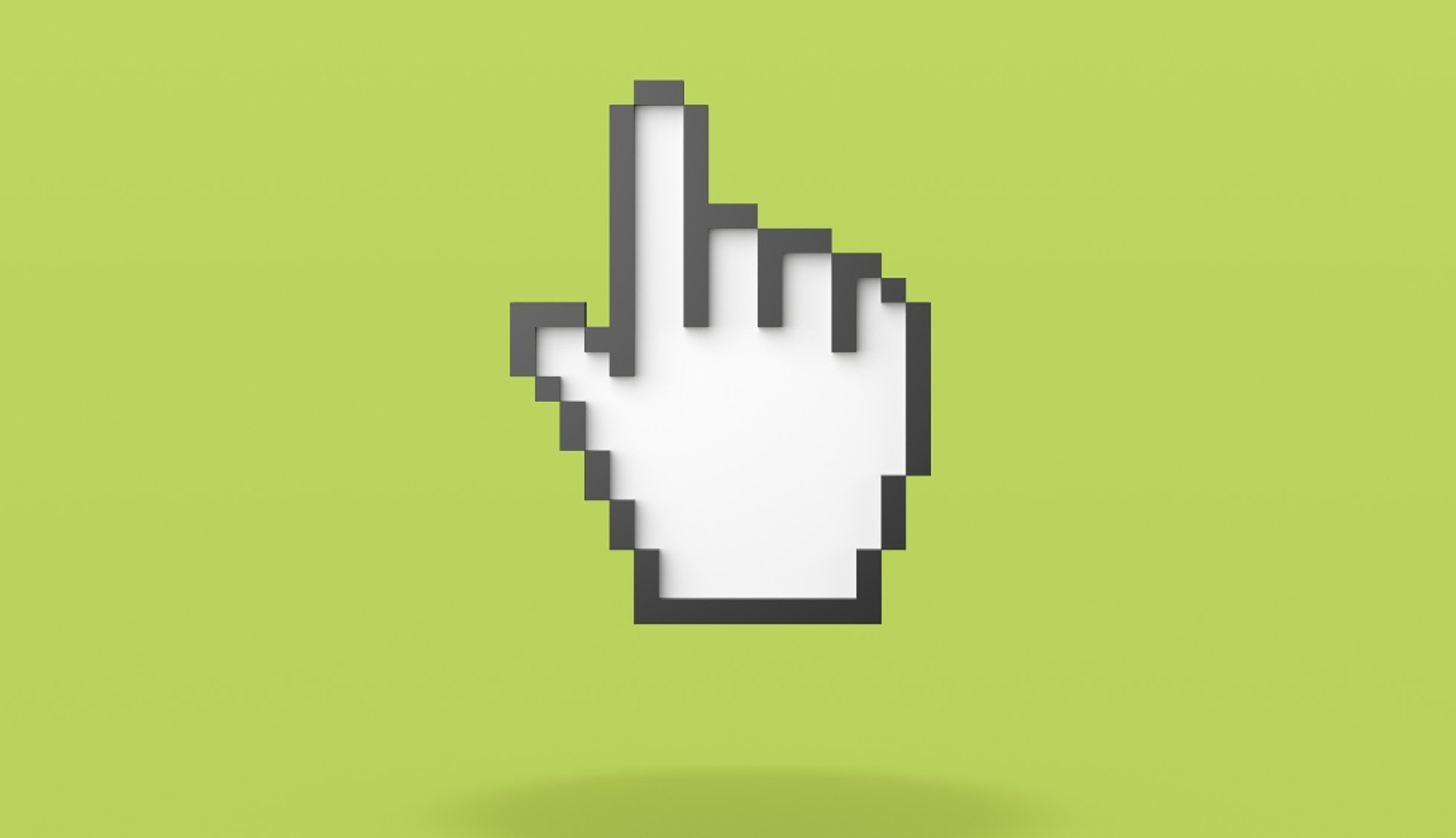 Ilustración de un cursor con forma de mano