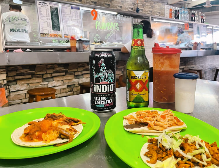 Les meilleurs tacos du marché municipal