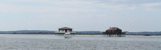Cabanes ostréicoles à Arcachon France