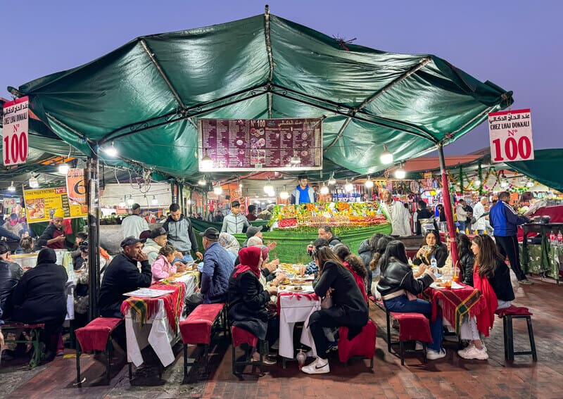 Les meilleurs stands de la place Jemaa el Fna