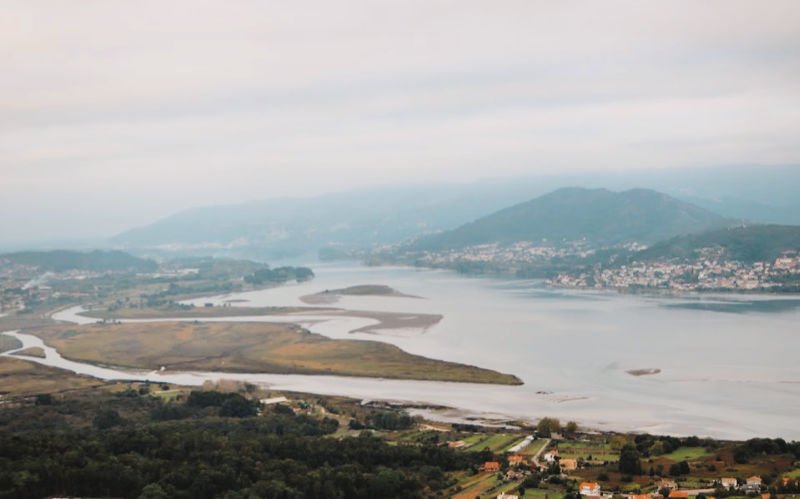 Bouche du Miño depuis Santa Tecla