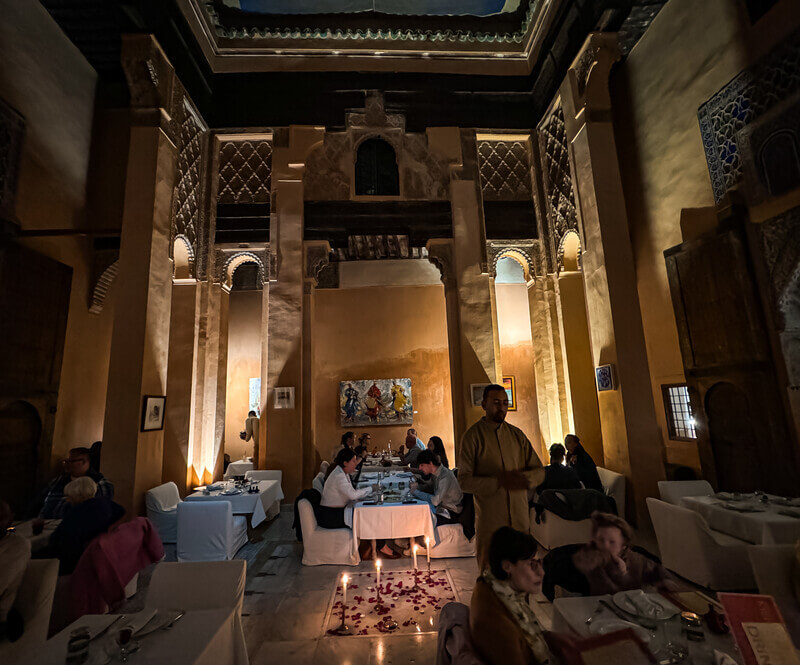 Restaurant pour un dîner romantique à Marrakech