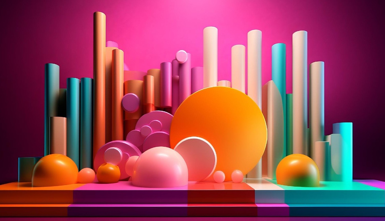 Ilustración abstracta de un gráfico de datos