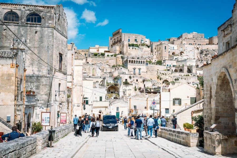 Randonnée à Matera Italie