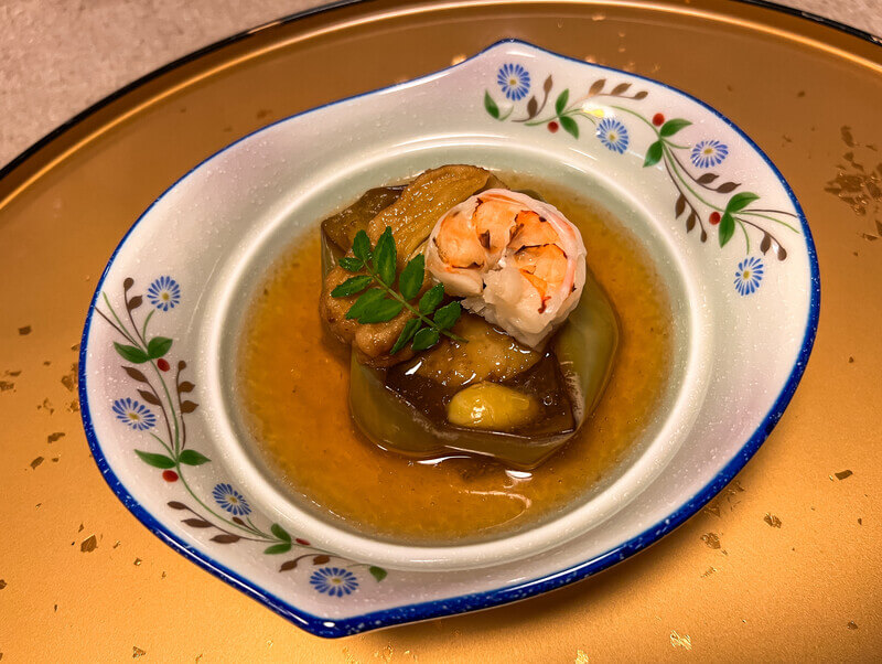 Menu japonais dans notre ryokan