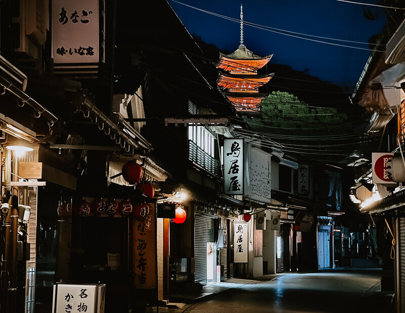 Miyajima la nuit