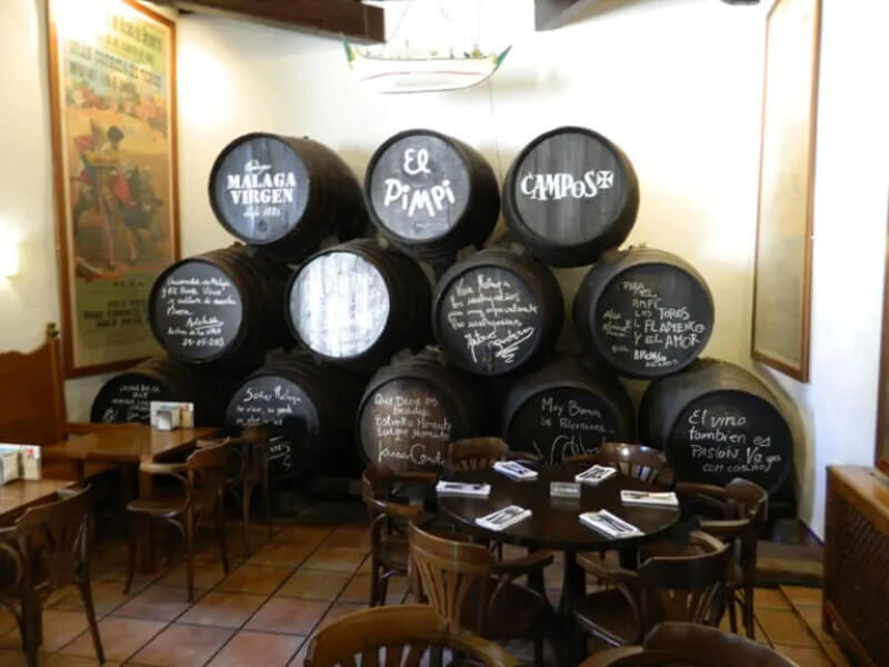 El Pimpi, le plus célèbre de Malaga