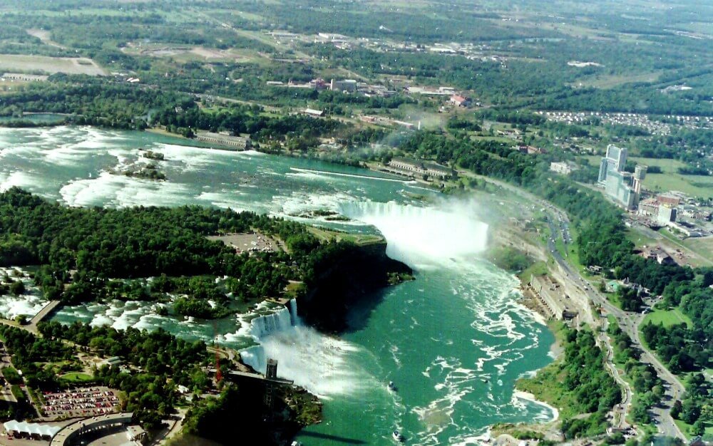 Les chutes du Niagara vues du ciel