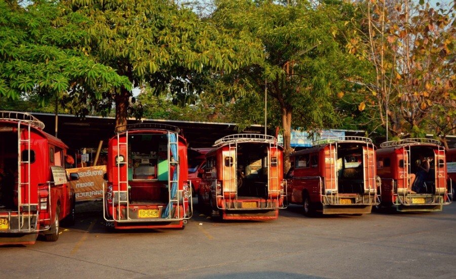 Taxis rouges de Chiang Mai