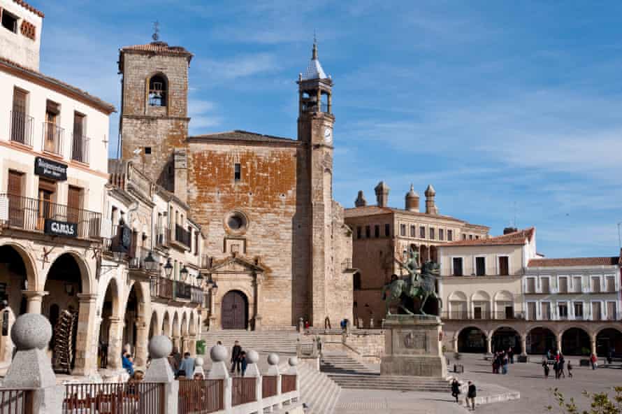 Plaza Mayor, Trujillo, Espagne.