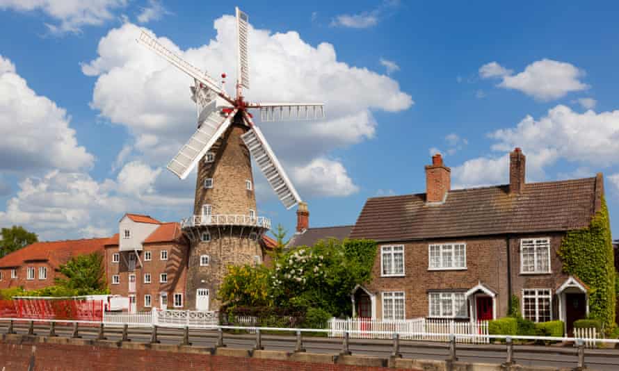 Le moulin à vent Maud Foster, Skirbeck, Boston, à 80 pieds de Cap Ball et toujours en activité : Skirbeck, Boston, Lincolnshire.