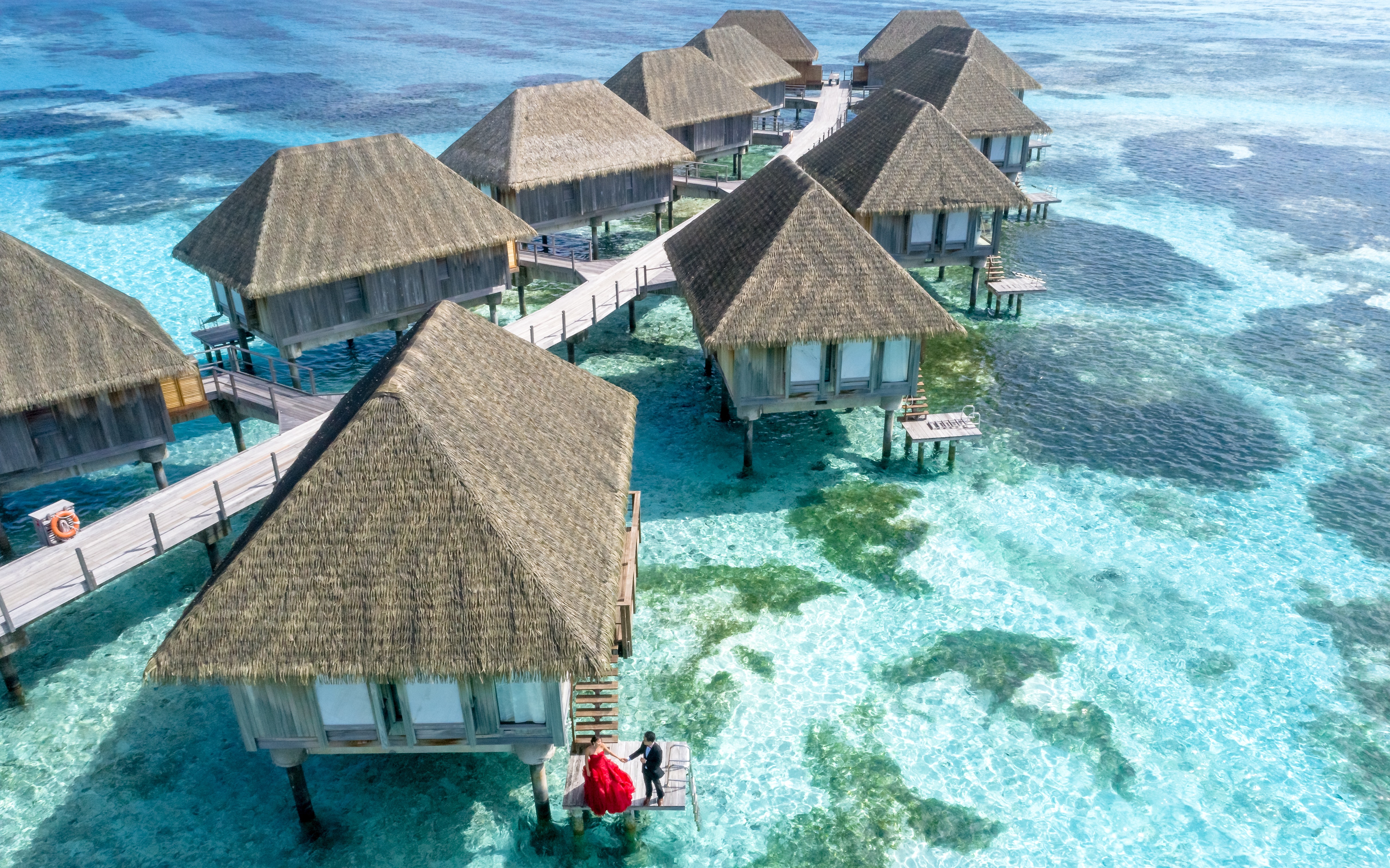 Îles habitées aux Maldives