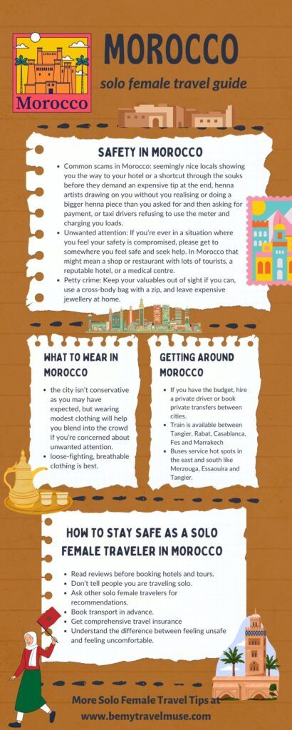 guide de voyage pour femme seule au Maroc