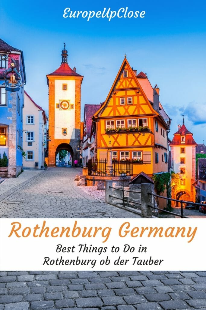8 activités géniales à Rothenburg ob der Tauber