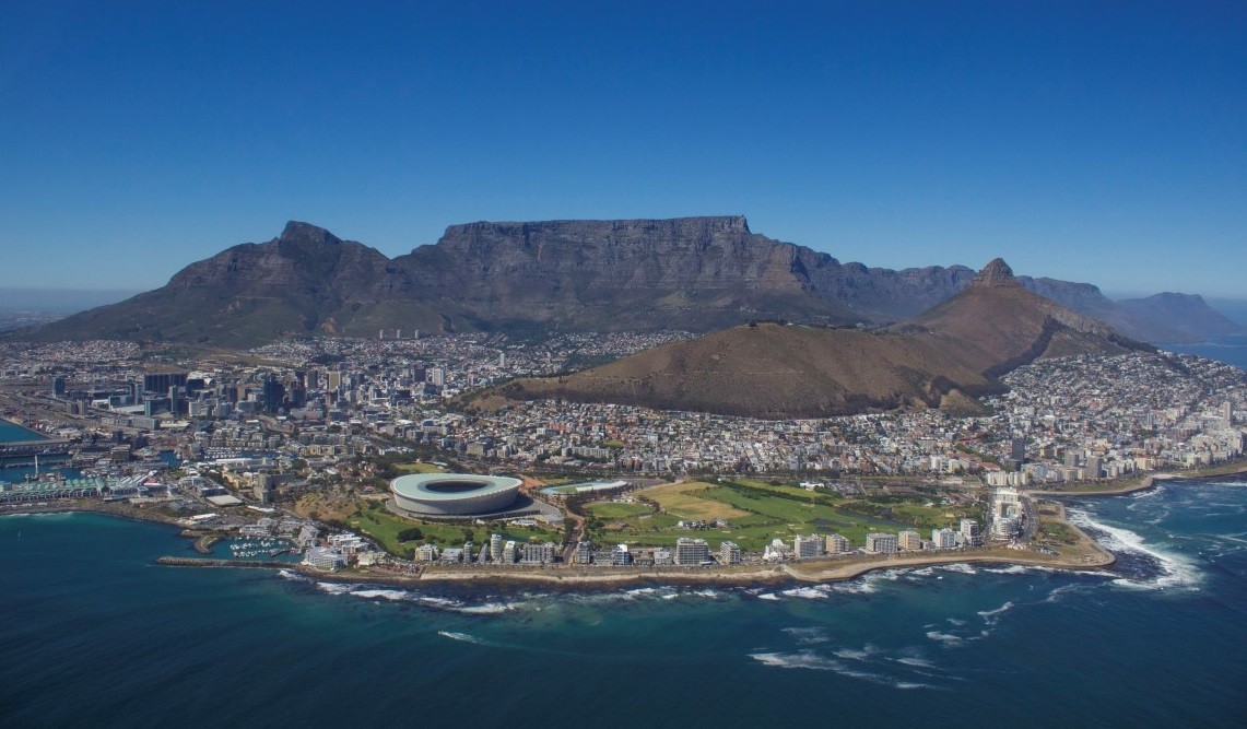 Vue aérienne du Cap