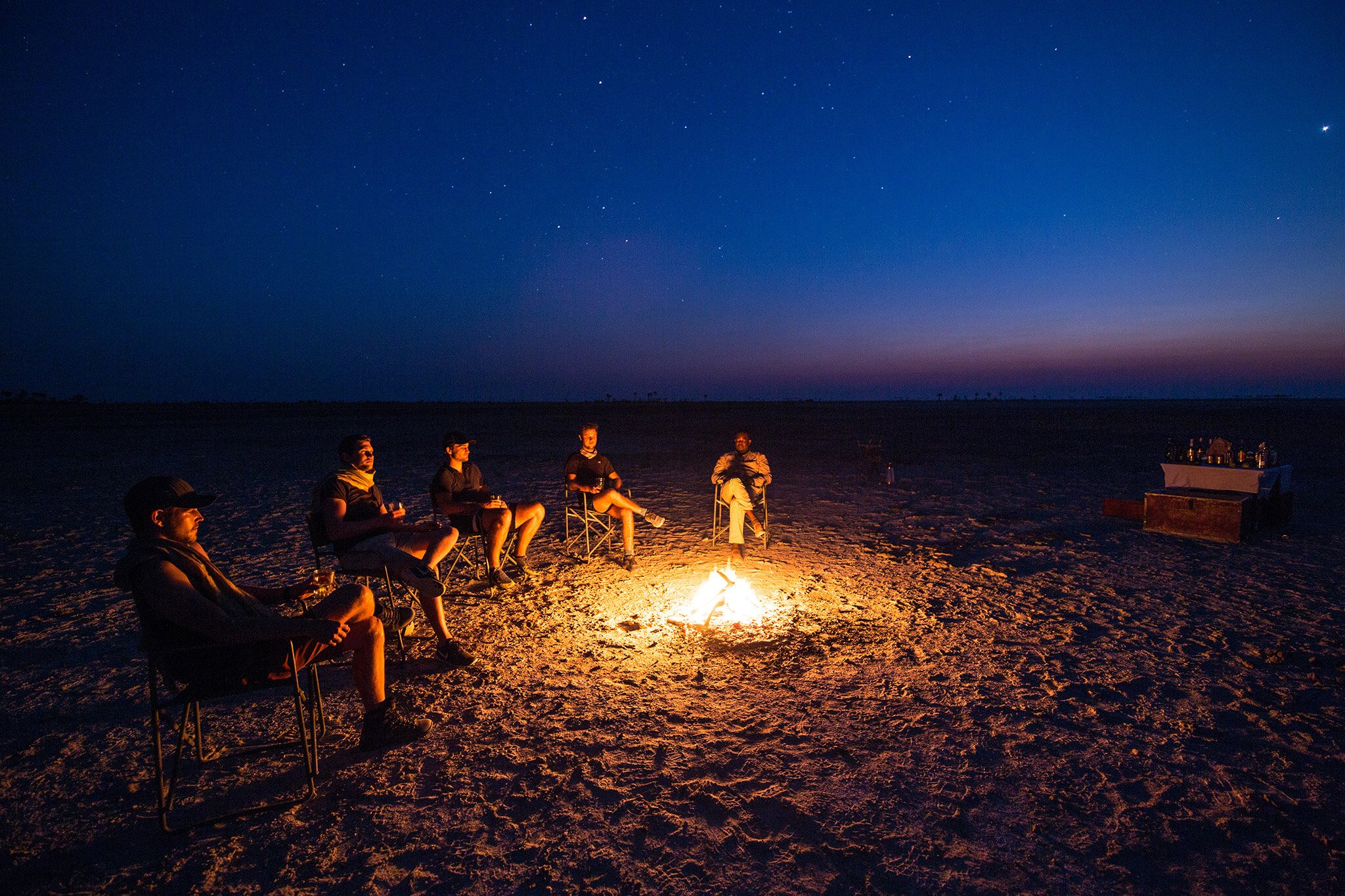 Ciel Nocturne Fire Jack Camp Botswana