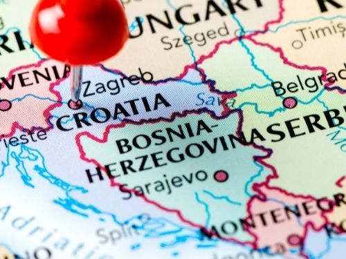 mapa de la costa de croacia