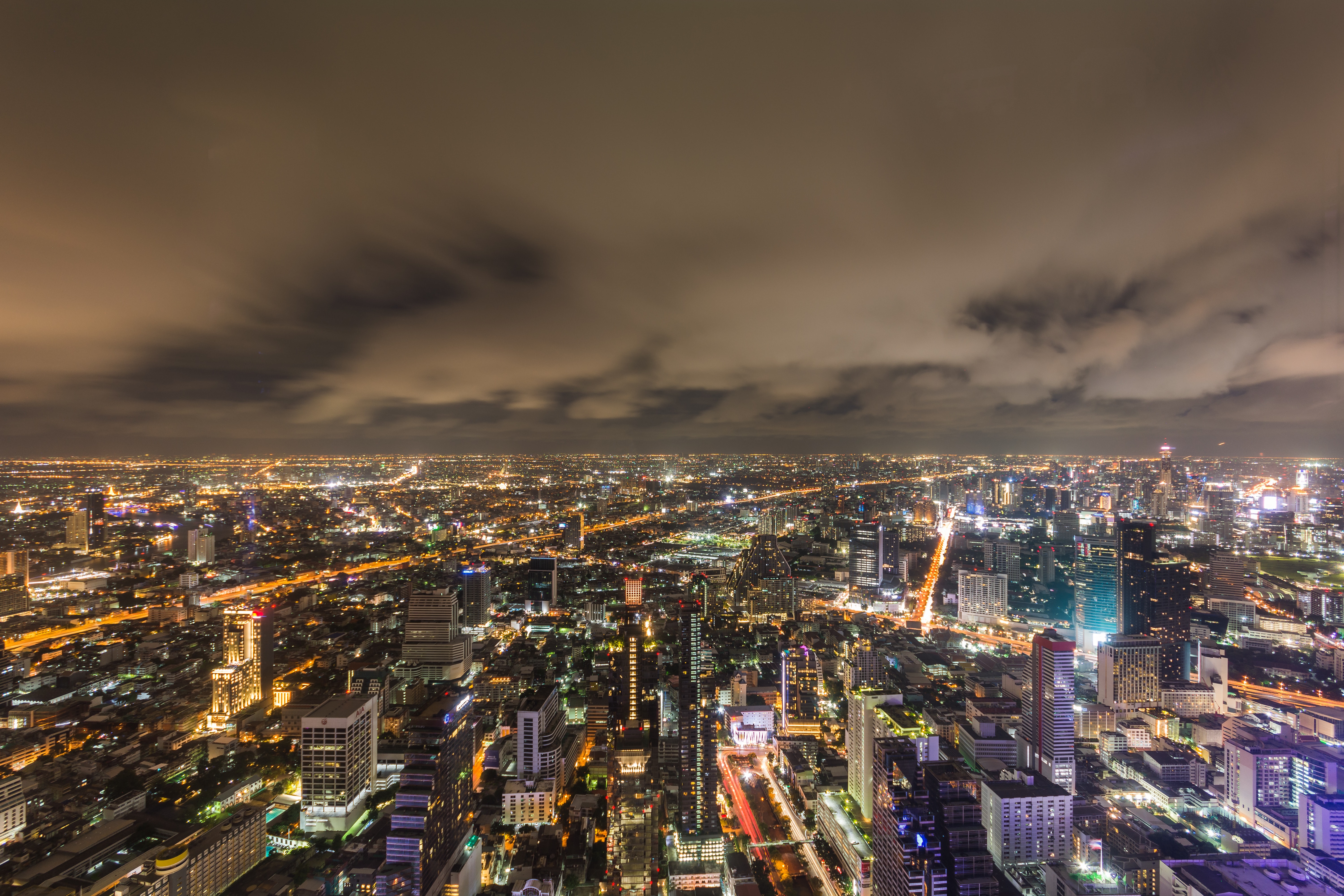 Vue depuis l'observatoire MahaNakhon - Sky Walking