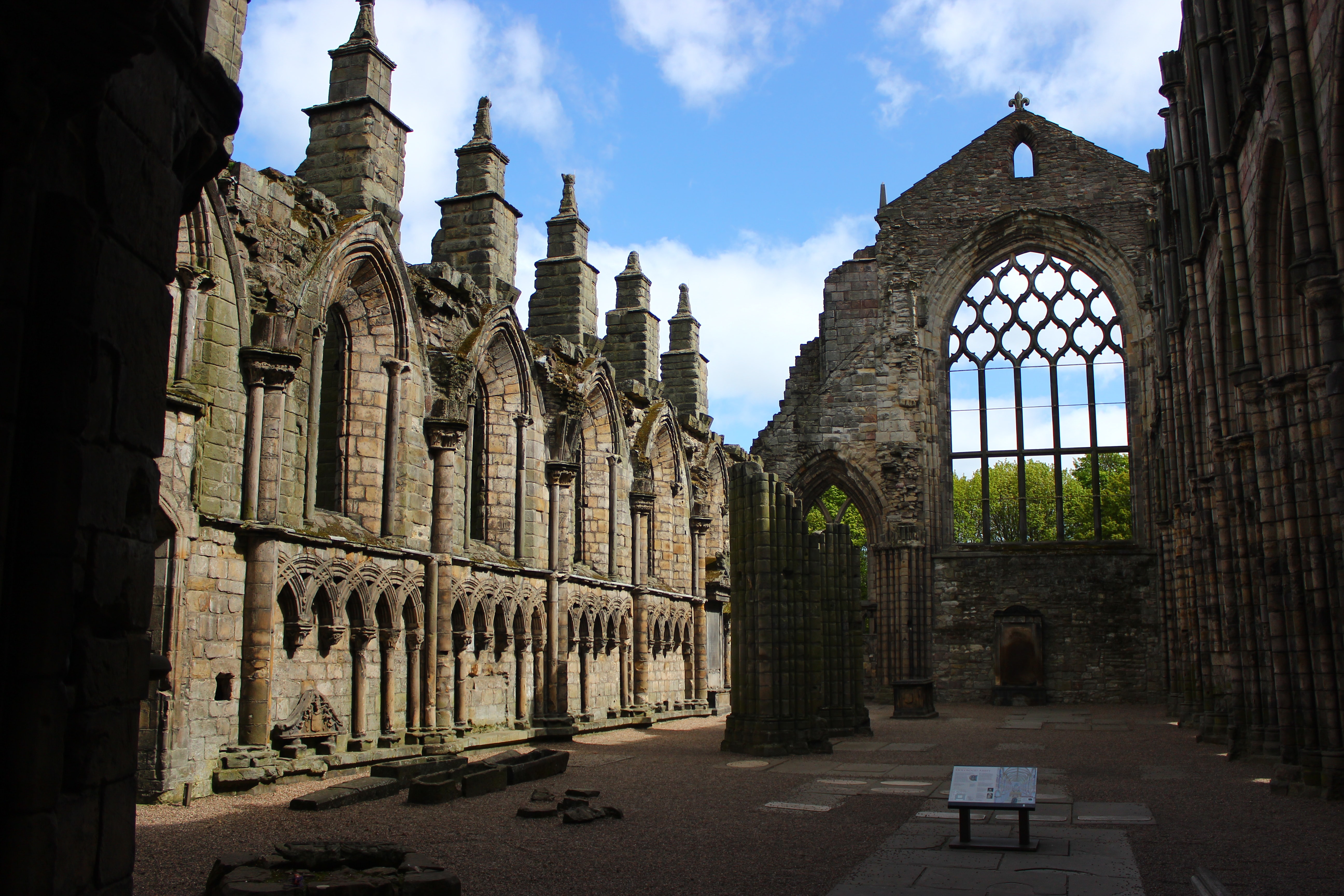 Holyrood Palace, itinéraire d'Édimbourg