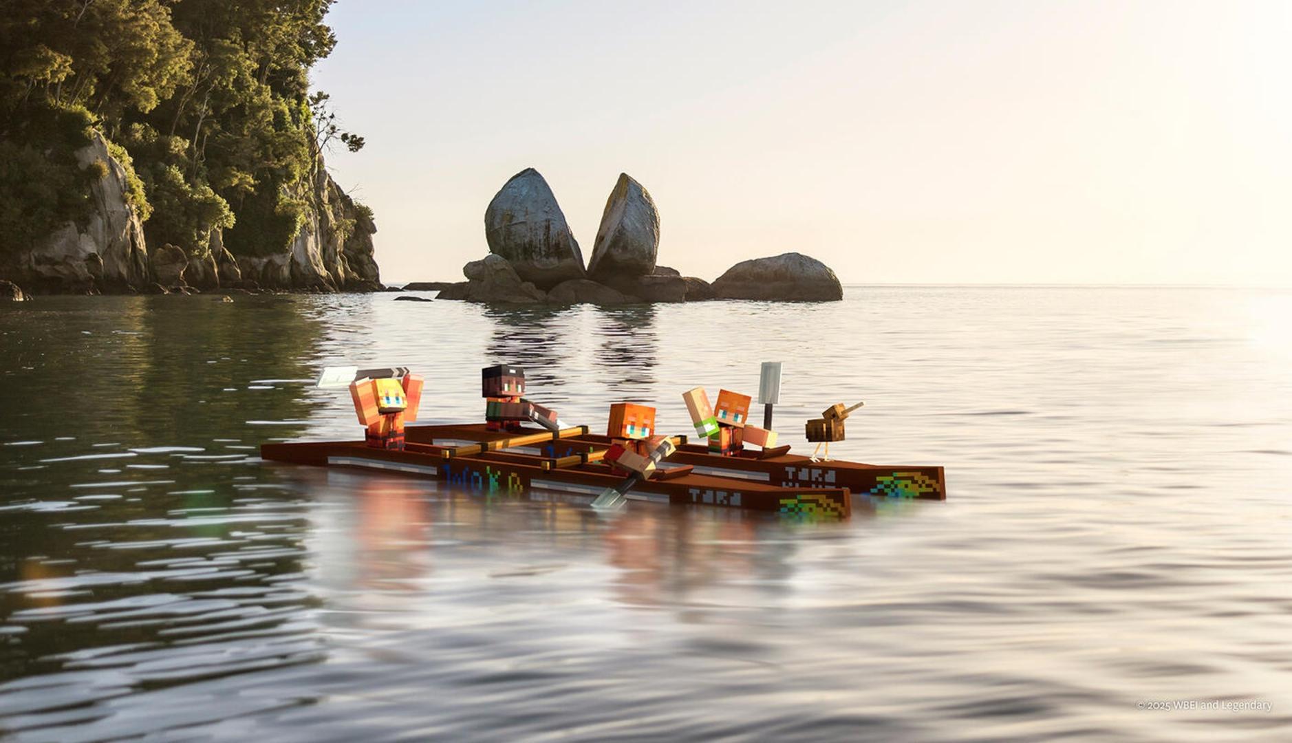 La Nouvelle-Zélande cherche à attirer les visiteurs comme destination jouable à Minecraft et est inclus dans la promotion du film