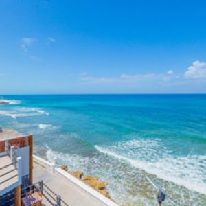 Vue d'Isla Mujeres, Mexique