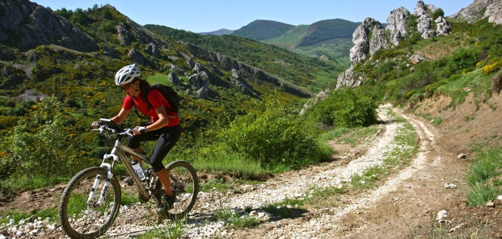 Voie à vélo à travers le Leon Páramo