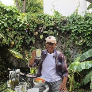 Claire Kunz dans le lac Chapala, Mexique