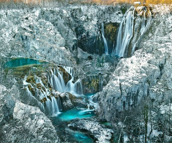 Navidad en los lagos de Plitvice