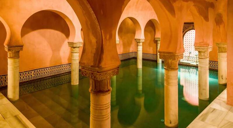 les bains arabes de Grenade-colonnes