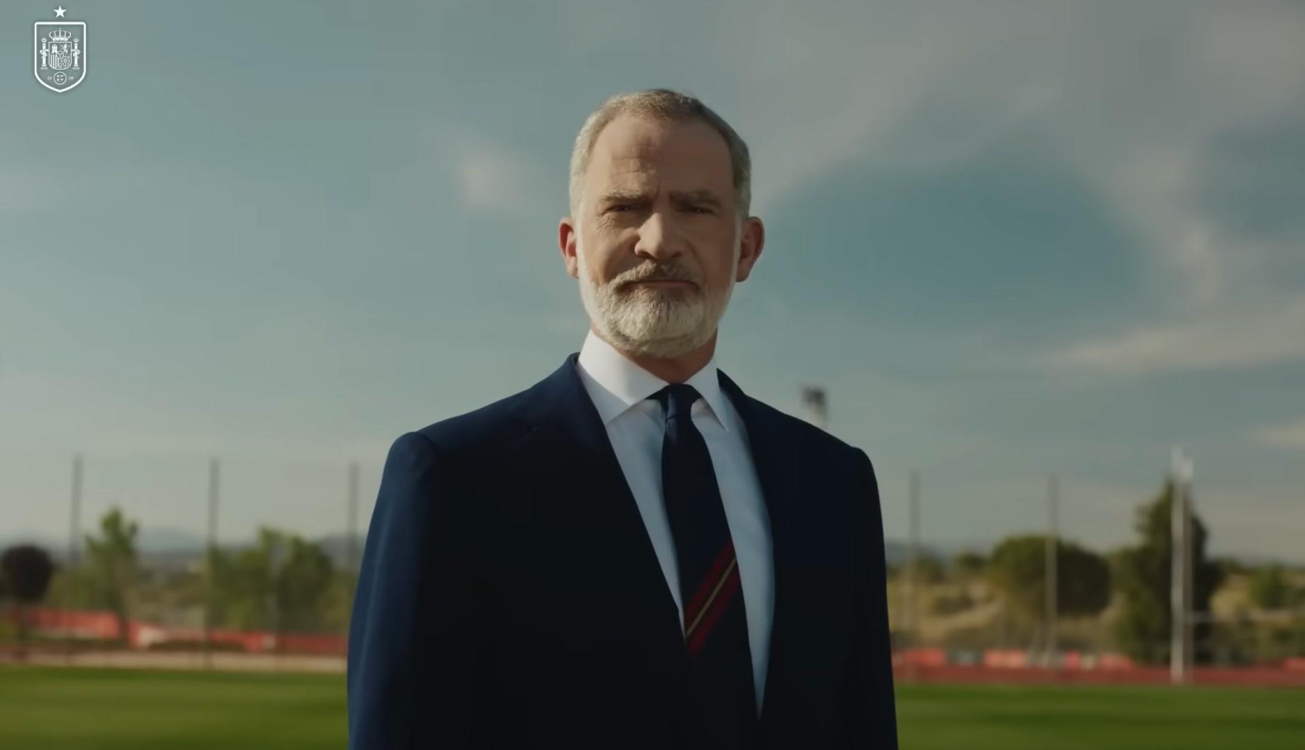 Felipe VI en el anuncio de la convocatoria de la Selección