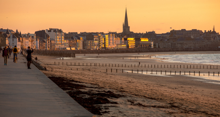 Plage du Sillon, Bretagne
