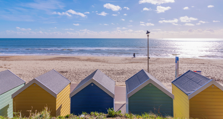 plage de Bournemouth, Dorset