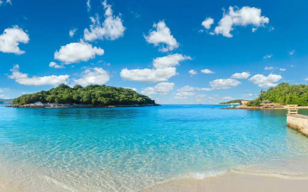 Plage de Ksamil en Albanie