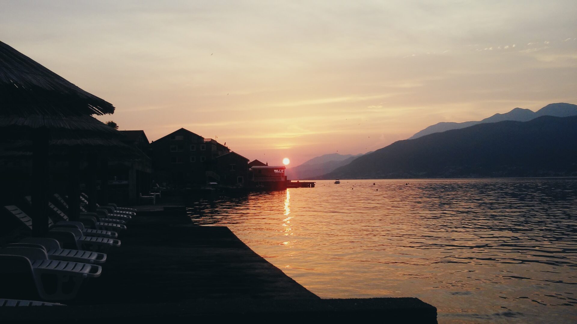 Coucher de soleil au Monténégro