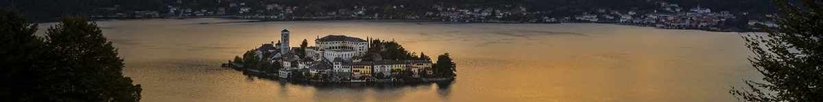 Coucher de soleil sur l'île San Giulio